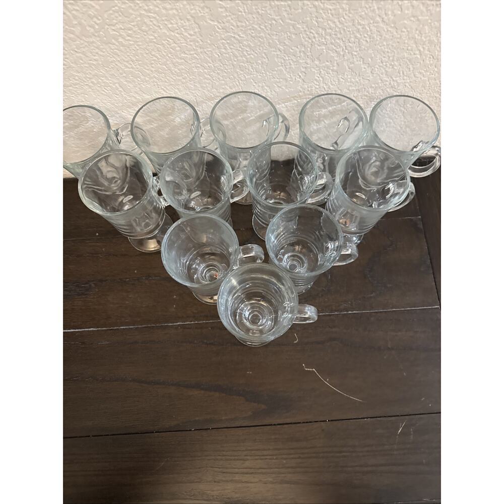 Libbey Irish Coffee Mugs Pedestal Footed5 3/4”. Set Of 12 - Picture 4 of 8
